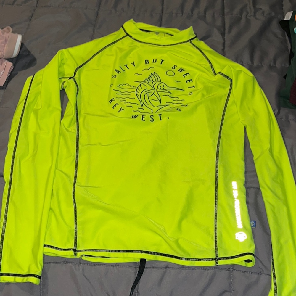 Fishing shirt neon green lime